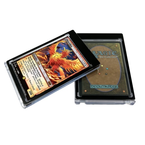 35PT Black Border One Touch Magnetic Holder Ultra clear Safe Cards Storage