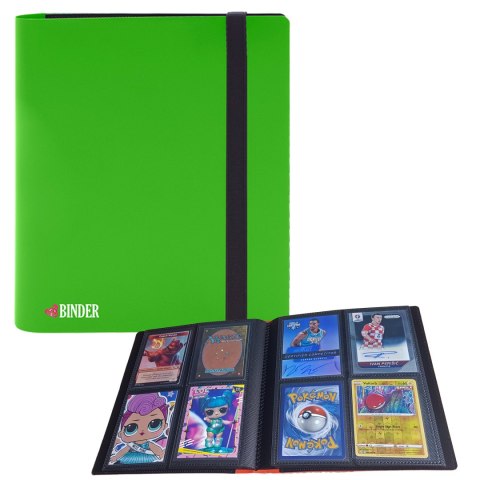 Album klaser kolekcjonerski na karty Zielony 160 kart SCS