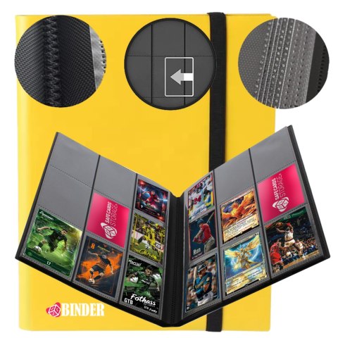 Album klaser kolekcjonerski na karty Żółty 360 kart SCS