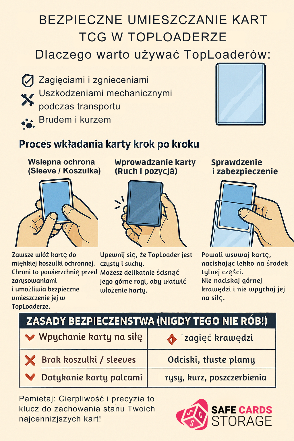👉 Jak Bezpiecznie Umieszczać Karty TCG w Top Loaderze – kompletny poradnik kolekcjonera